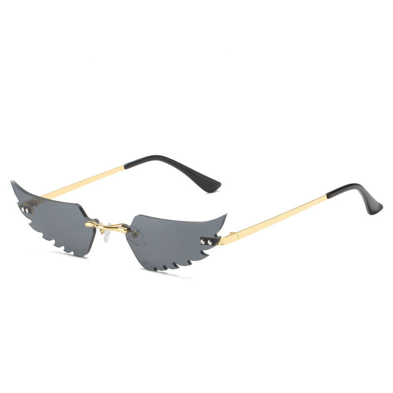 Angel Wings Transparent Lens Sunglasses