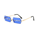 Hollow Blade Design Plastic Sunglasses