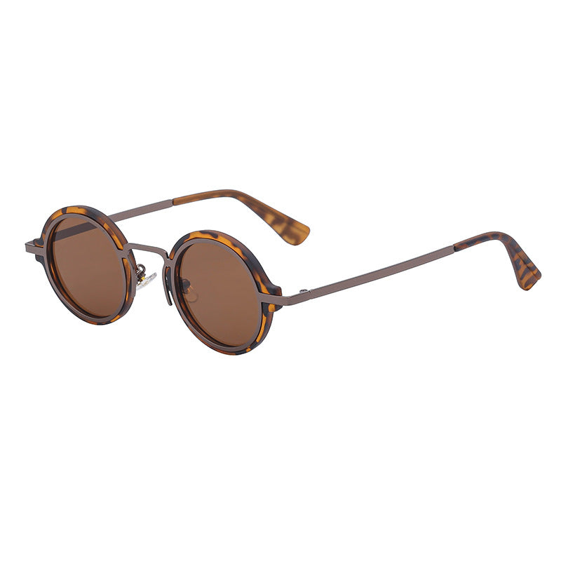 Lunettes de soleil à jante rond Steampunk