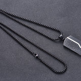 Black Pendant Titanium Steel Necklace