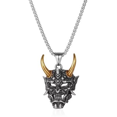 Silver Hanging Skull Pendant Necklace
