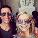 Flag Metal Aviator Sunglasses