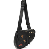 Vintage Saddle Style Leather Sling Bag