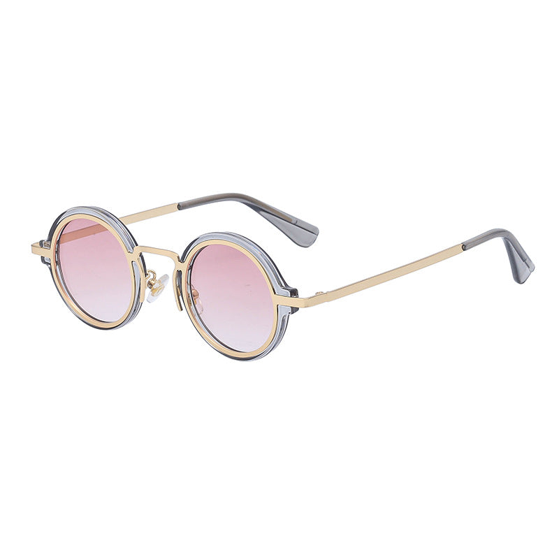 Lunettes de soleil à jante rond Steampunk