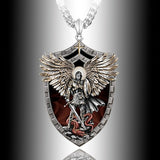 Warrior Guardian Holy Angel Pendant Necklace