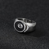 Numéro chanceux Punk Ring Adjustable