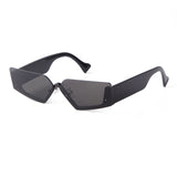 Small Square Plastic Solid Sunglasses