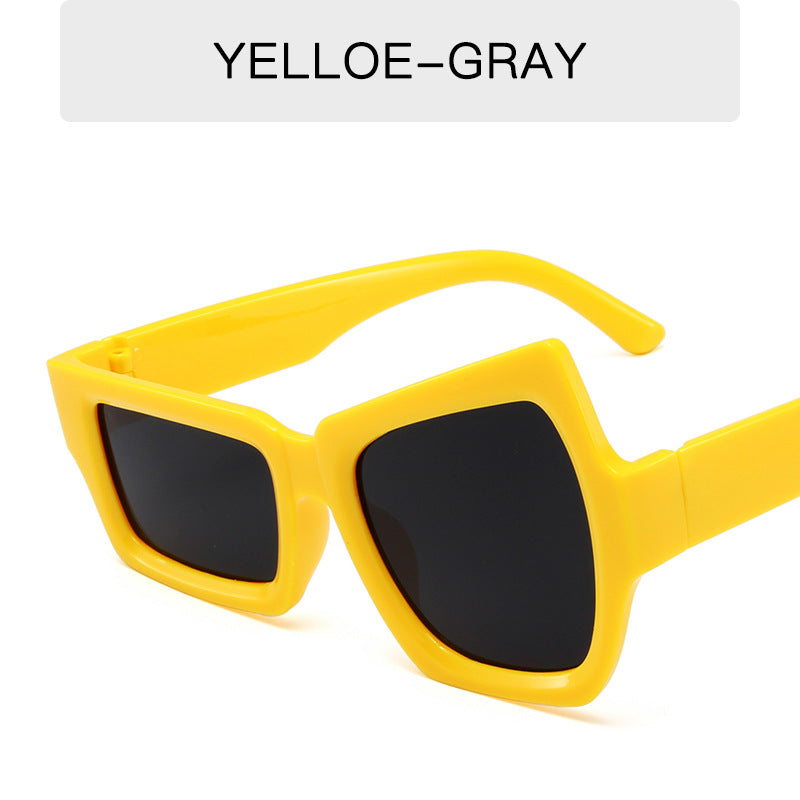 Unregelmäßige Rahmenform Polycarbonat Sonnenbrille