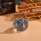 Vintage Owl Head Adjustable Ring