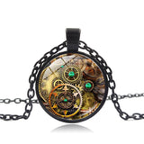 Mystical Vintage Clock Pendant