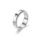 Silver Rotatable Spinner Ring
