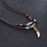 Ethnic Woven Beaded Necklace Retro Necklace