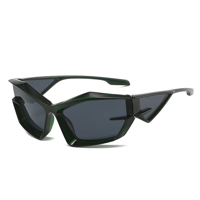 Bold Frame Square Cat Eye Sunglasses