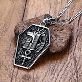 Egyptian God Design Titanium Steel Necklace