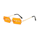 Hollow Blade Design Plastic Sunglasses