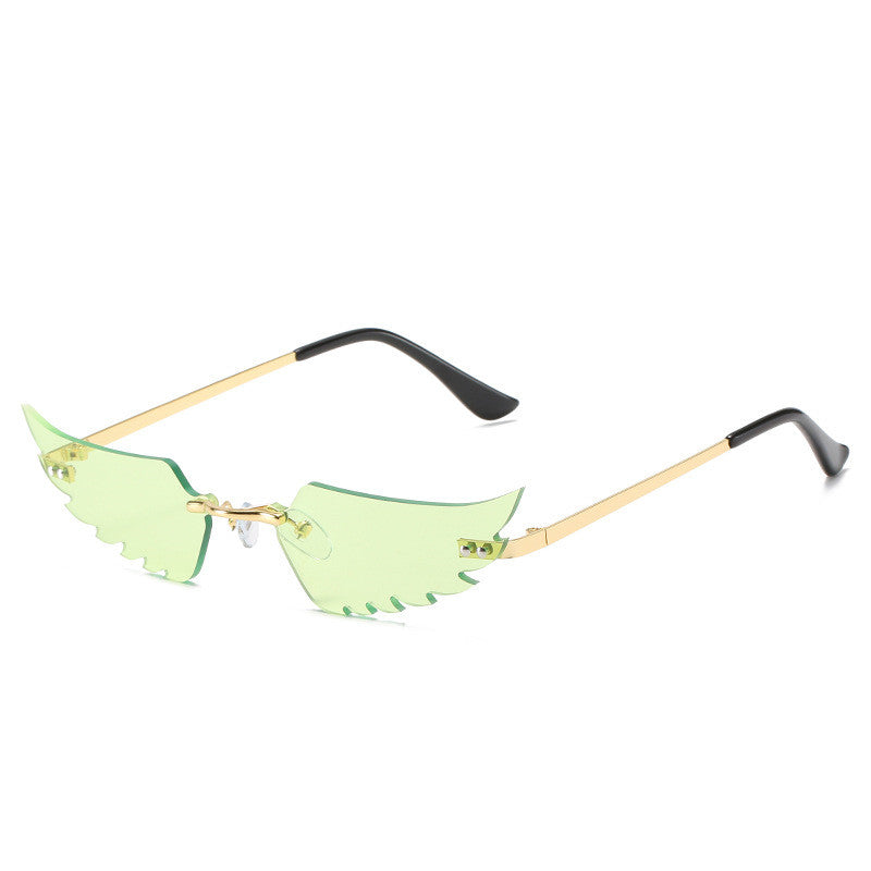 Angel Wings Transparent Lens Sunglasses