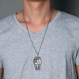 Egyptian God Design Titanium Steel Necklace