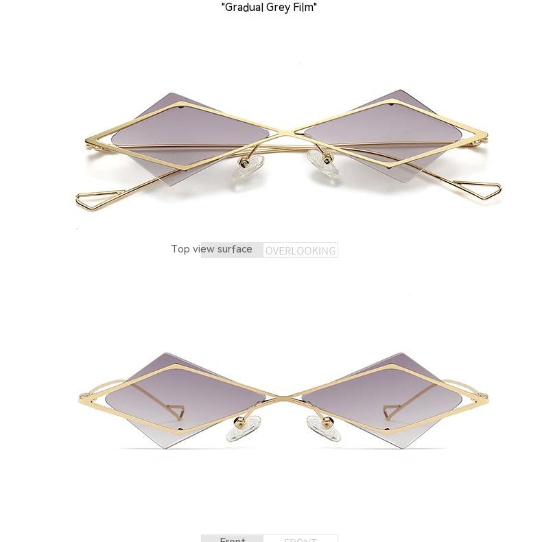 Einzigartige rahmenlose Polycarbonat -Sonnenbrille