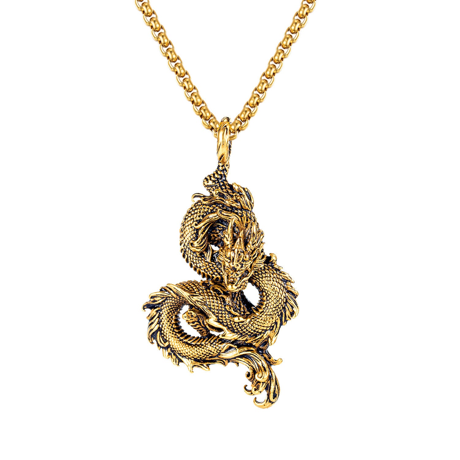 Liontin Naga Terbang Angin Oriental