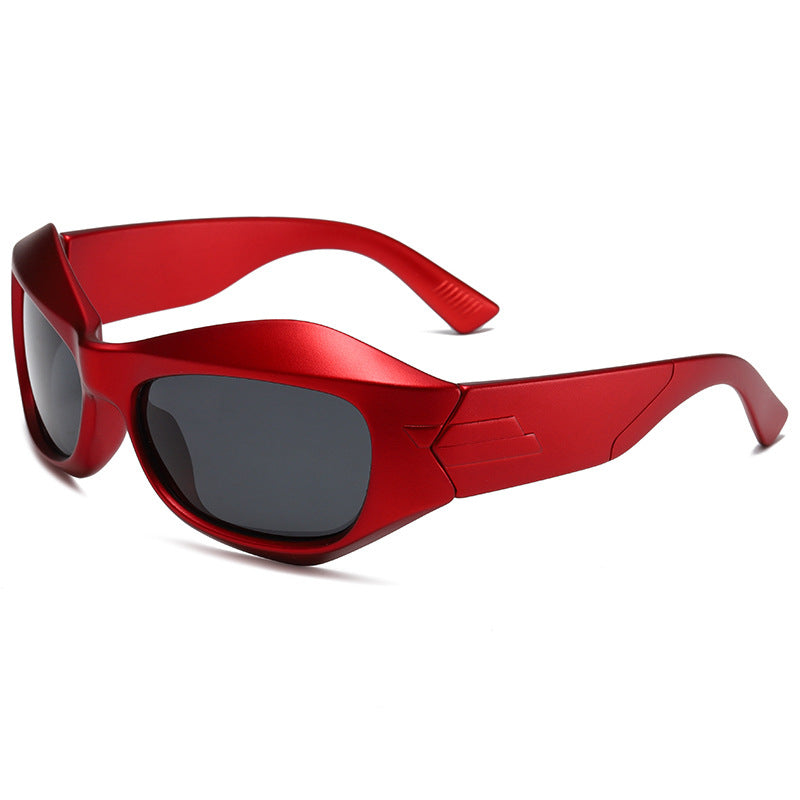Solid TAC Curved Temples Sunglasses