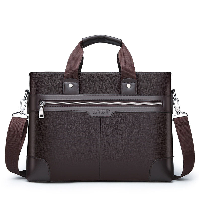 Horizontal Square Leather Shoulder Messenger Bag