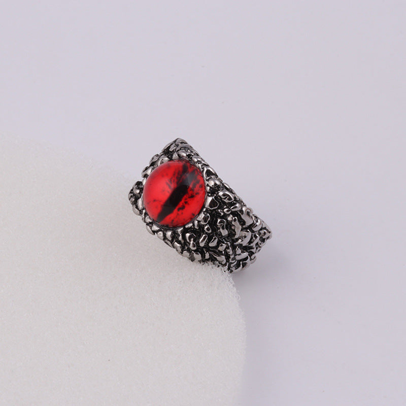Skull Eye Snake Style Ring