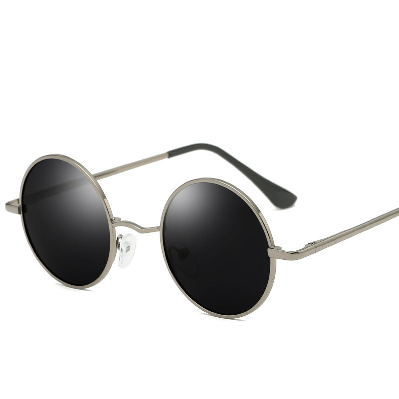 Round Polarized Resin Sunglasses