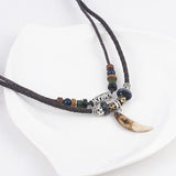 Ethnic Woven Beaded Necklace Retro Necklace