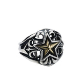 Copper Five-Pointed Star Adjustable Ring