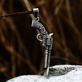 A Gun Titanium Steel Pendant