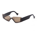 Small Square Plastic Solid Sunglasses