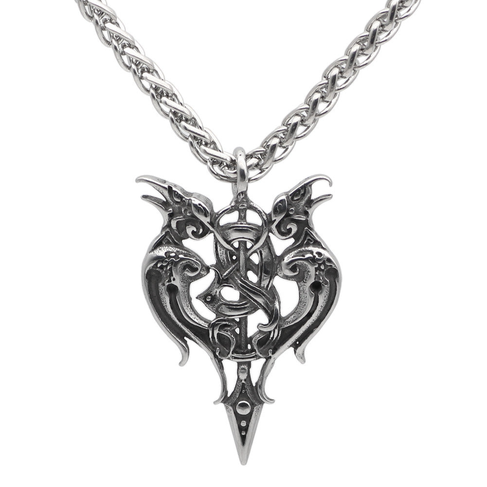 Viking Bearing Sword Necklace