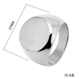 Classy Simple Stainless Steel Round Solid Ring