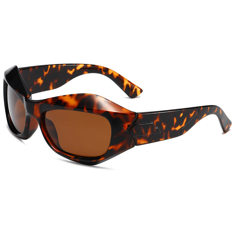 Solid TAC Curved Temples Sunglasses