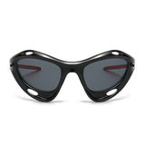 Large Frame Cat Eye Hollow Men Sunglasses