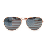 Flag Metal Aviator Sunglasses