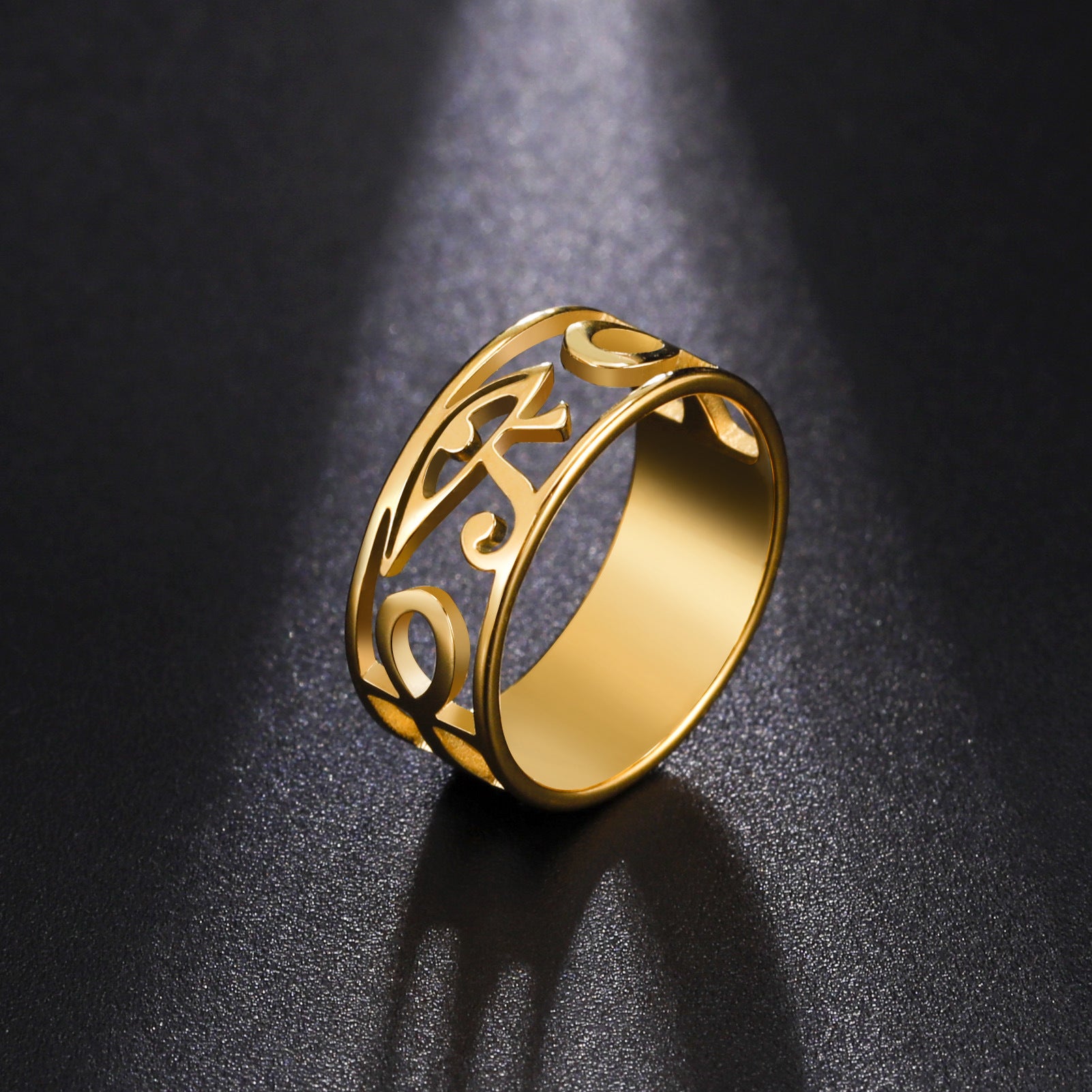Simple Classy Egyptian Stainless Steel Ring
