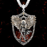 Warrior Guardian Holy Angel Pendant Necklace