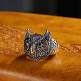 Vintage Owl Head Adjustable Ring