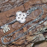 Vintage Skeleton Key Pendant Necklace