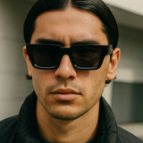 Retro Thick Rectangle Sunglasses