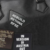 Black Patches Rivet Duffle Bag