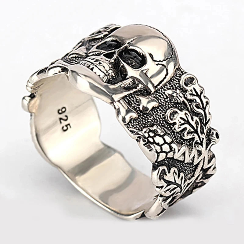 Punk Gothic Skull Head Evil Ring