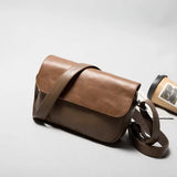 Classic Street Leather Shoulder Bag