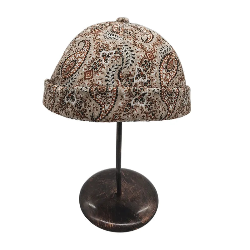 Geometric Paisley Pattern Dome Hat – Taraiga