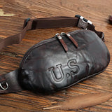U.S Embossed Solid Crossbody Bag
