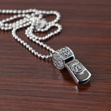 Whistle Punk Geometric Engraving Pendant