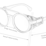 Round Twin Bridge Design Sunglasses