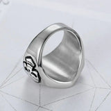 Chrome 1%er Biker Ring