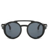 Round Steampunk Anti UV400 Sunglasses